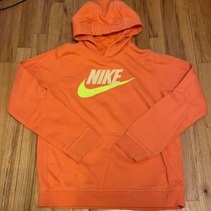 Boys size XL Nike hooded orange sweatshirt